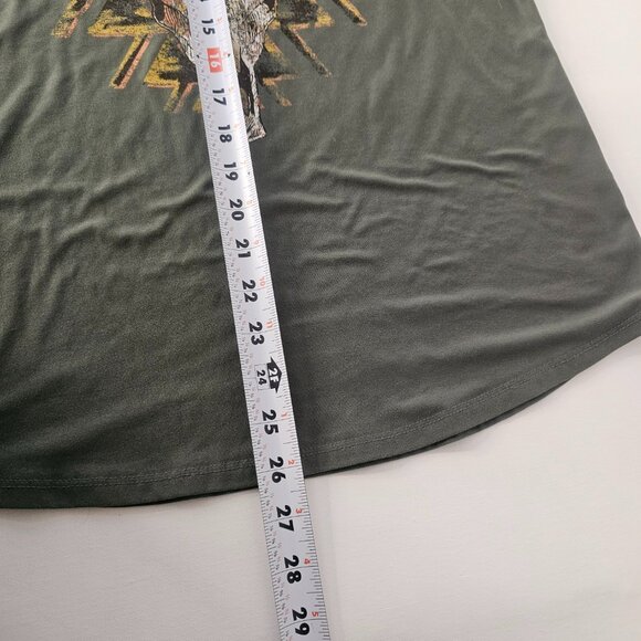 No Boundaries Junior Women Tank Top Green Scoop Neck Sleeveless Skull Size XXL - Picture 8 of 8